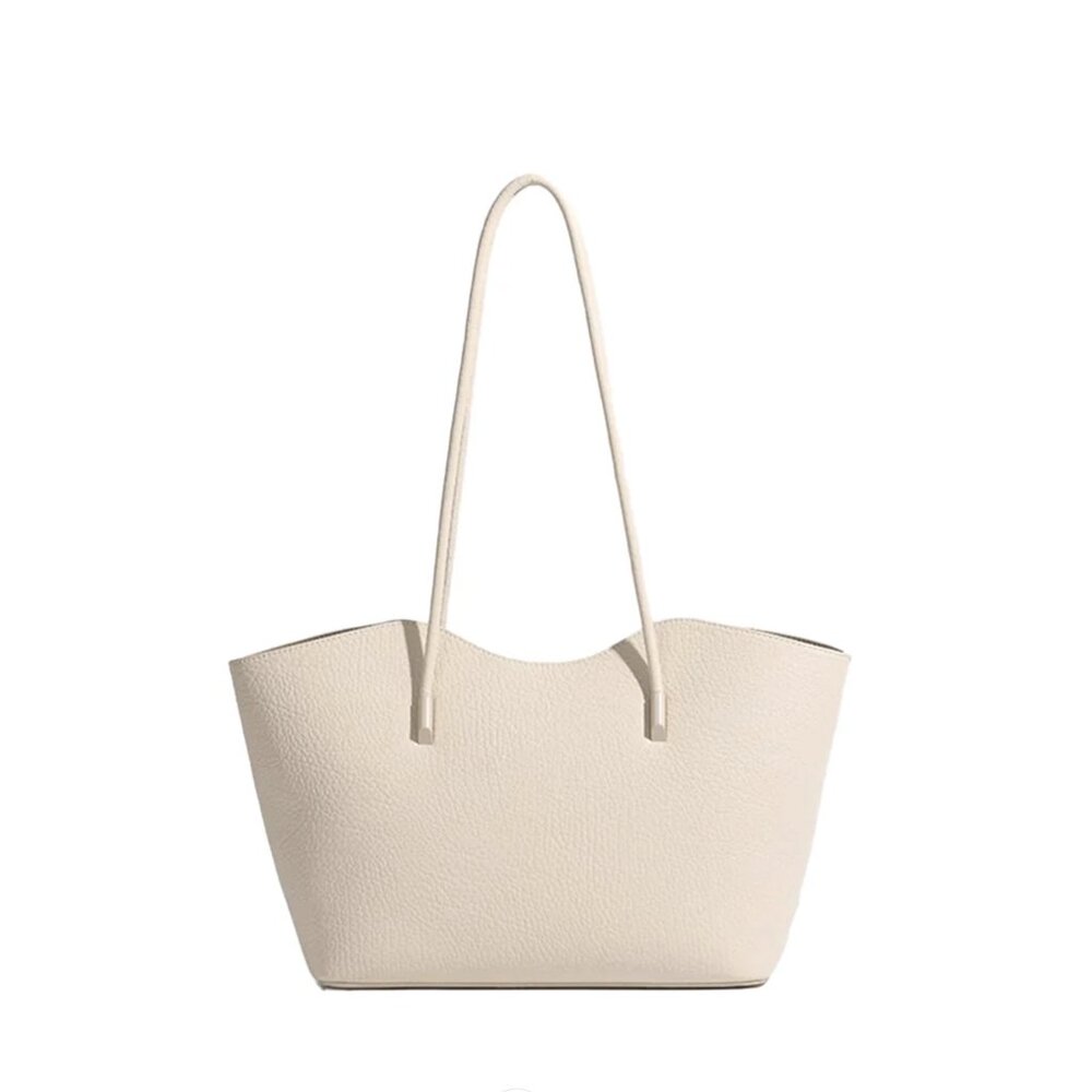 I The Label Apricot FEVTI Leather Tote Bag